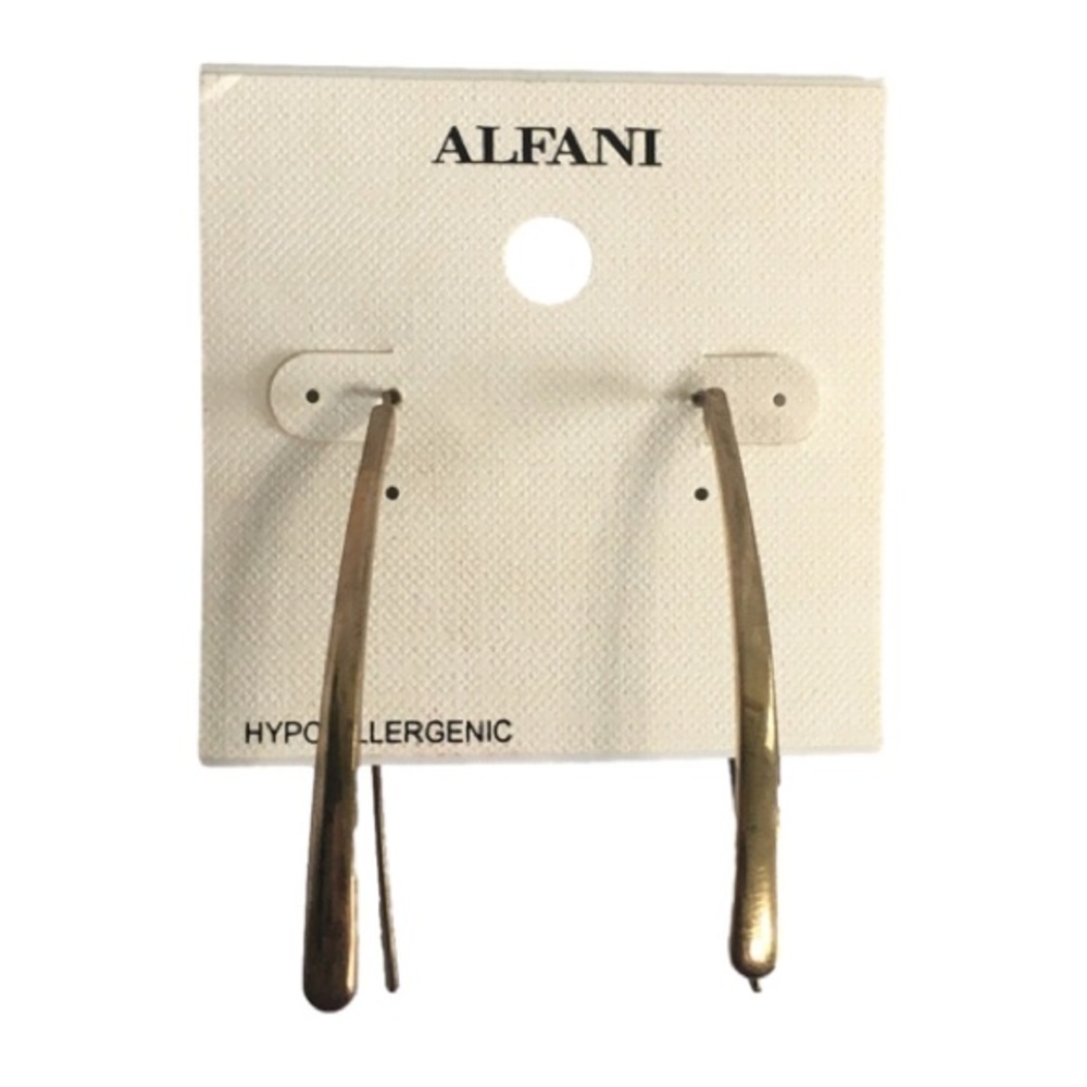 Alfani GOLD TONE DANGLING BAR EARRINGS